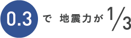 0.3で地震力が３分の１